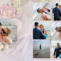 Приклад авторської верстки розворотів сімейної книги з мобільних фото